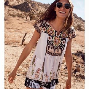 NWT Anthropologie Augustina Fringed Tunic